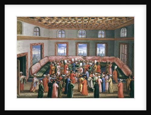 Jan Gninski's Diplomatic Mission to Istanbul, Farewell Reception for the Polish Envoy, 1679 by Pierre Paul Sevin