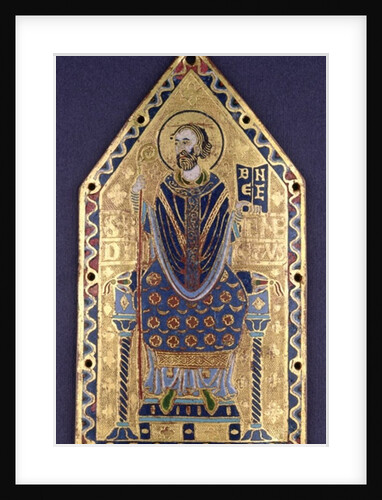 Plaque with Image of St. Benedict by French School