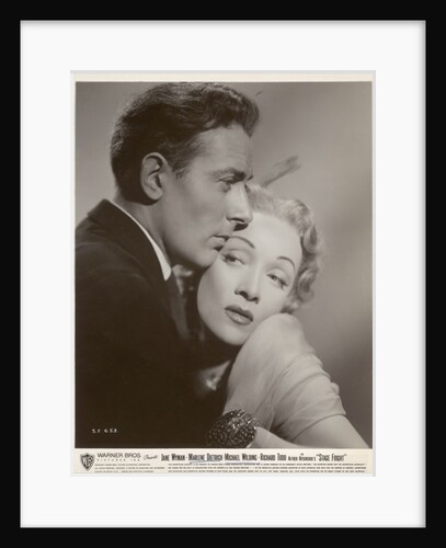 Still from the film 'Stage Fright' with Michael Wilding and Marlene Dietrich, 1950 by German Photographer