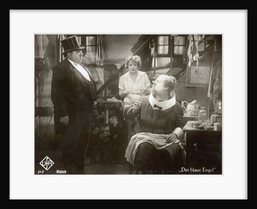 Still from the film 'The Blue Angel' with Marlene Dietrich, Kurt Gerron and Emil Jannings, 1930 by Photographer German