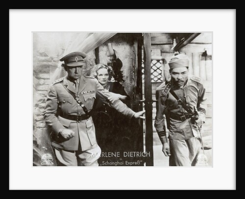 Still from the film 'Shanghai Express' with Marlene Dietrich and Clive Brook, 1932 by German Photographer