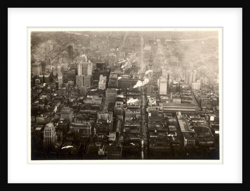 Aerial photo of downtown Philadelphia, taken from the LZ 127 Graf Zeppelin, 1928 by German Photographer