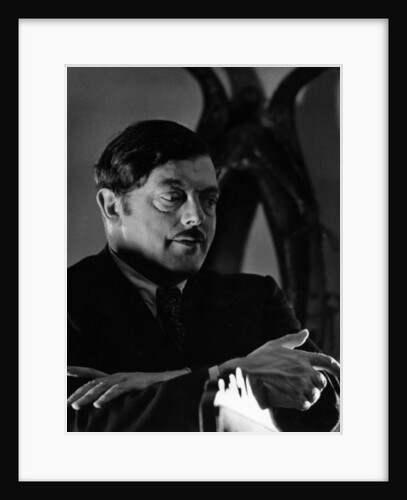 Portrait of Austrian writer Richard Billinger by German Photographer