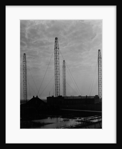 Radio transmission towers in Germany, c.1933 by German Photographer
