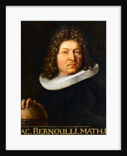 Portrait of Jacques Bernoulli - Swiss mathematician by Unknown artist