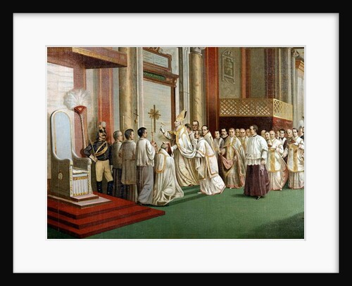 Leon XIII giving the hammer blows on the Holy Gate in St. Peter of Rome and thus opening the Jubilee Year, 1900 by Anonymous Anonymous