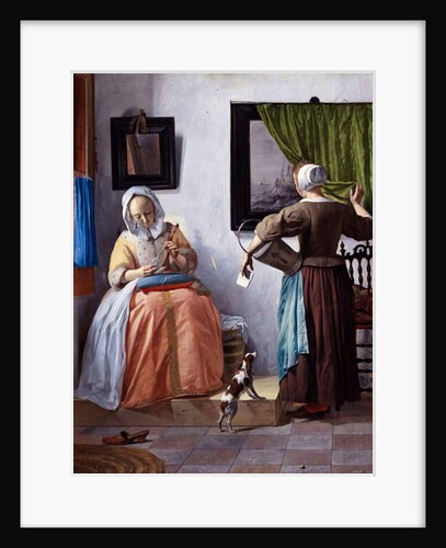 Young woman reading a letter - Painter by Gabriel Metsu, circa 1664-1666 by Anonymous