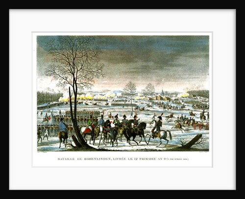 The Battle of Hohenlinden, 12 Frimaire, Year 9 engraved by Edme Bovinet by Louis Francois Couche (after)