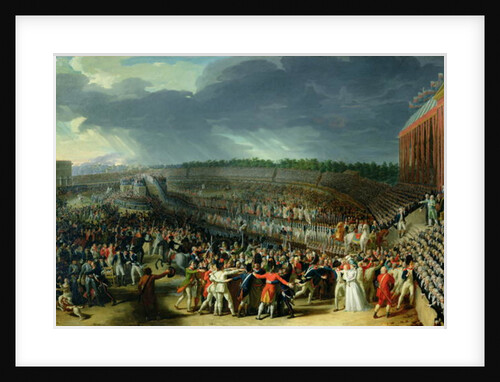 The Celebration of the Federation, Champs de Mars, Paris, 14 July 1790 by Charles Thevenin