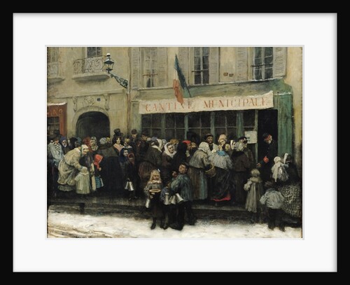 A Soup Kitchen during the Siege of Paris, after 1870 by Henri Pille
