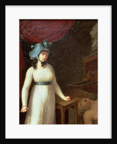 Charlotte Corday and the Assassination of Jean Paul Marat in his Bath, 13th July 1793 by French School