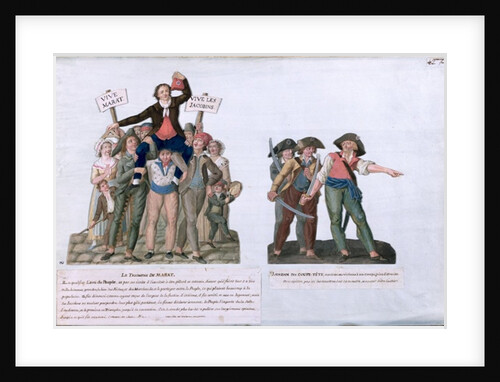 The Triumph of Marat and Camille Jordan said 'Cut off their Heads', c.1792 by Lesueur Brothers