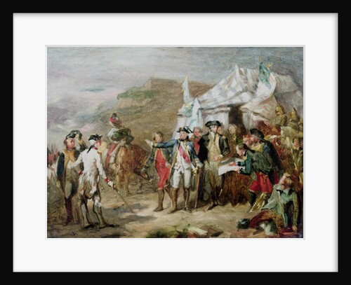 Sketch for the Battle of Yorktown, 1st to 17th October 1781, c.1836 by Louis Charles Auguste Couder