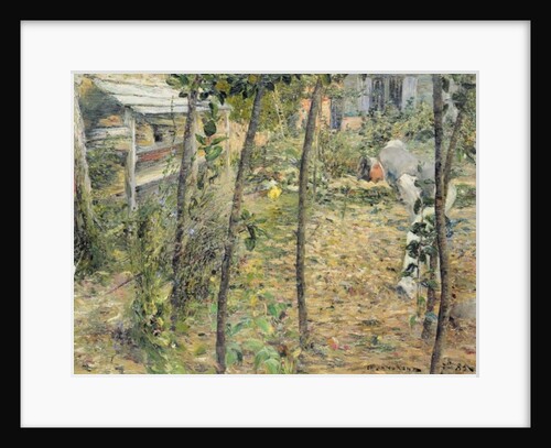 In the Garden, 1885 by Charles Angrand