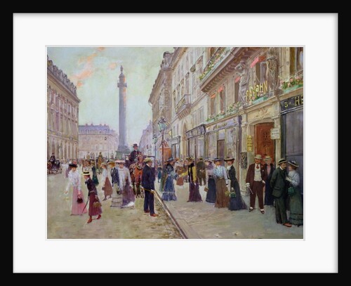 Workers leaving the Maison Paquin, in the Rue de la Paix, c.1900 by Jean Beraud