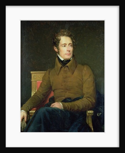 Portrait of Alphonse de Lamartine, 1831 by Francois Pascal Simon Baron Gerard