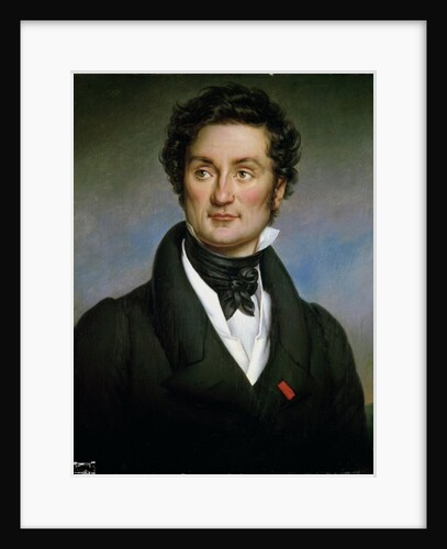 Portrait of Charles Nodier 1824 by Paulin Jean Baptiste Guerin