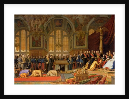 The Reception of Siamese Ambassadors by Emperor Napoleon III at the Palace of Fontainebleau, 27 June 1861 by Jean Leon Gerome