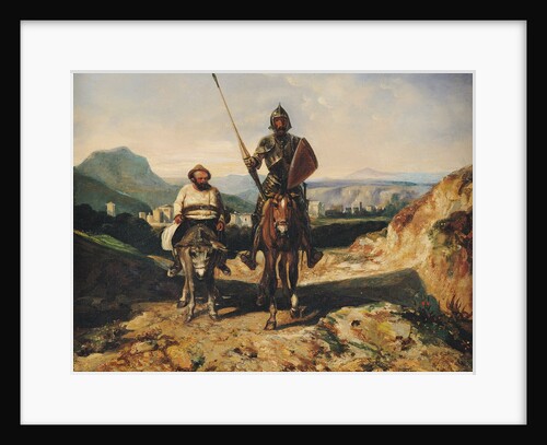 Don Quixote and Sancho, 19th century by Alexandre Gabriel Decamps