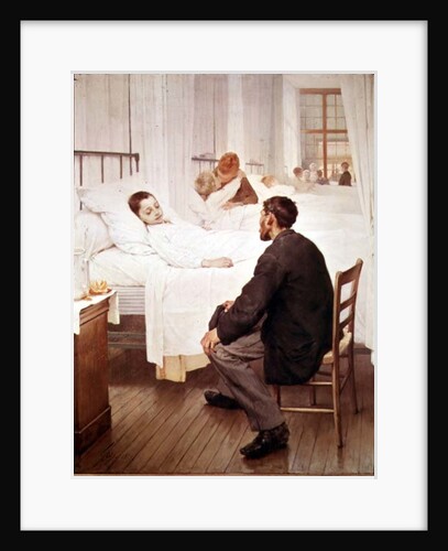 Visiting Day at the Hospital, 1889 by Henri Jules Jean Geoffroy