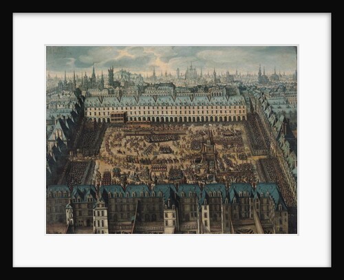 The Glorious Knights Jousting Tournament at the Place Royale to celebrate the Marriage of Louis XIII to Anne of Austria 5th, 6th and 7th April 1612 by French School