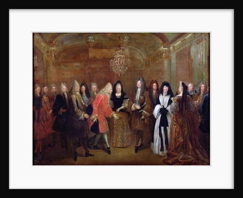 Louis XIV welcomes the Elector of Saxony, Frederick Augustus II to Fontainebleau, 27th September 1714, 1715 by Louis de Silvestre