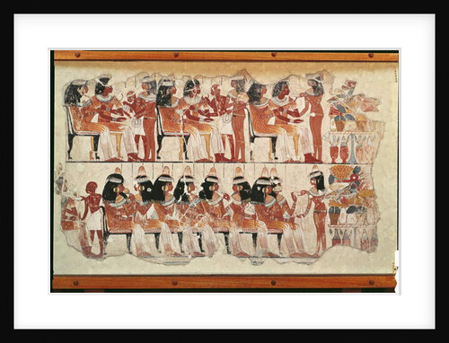 Banquet scene by Egyptian 18th Dynasty