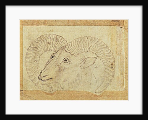 Detail of a ram from 'Transporting Ceramics by School Chinese