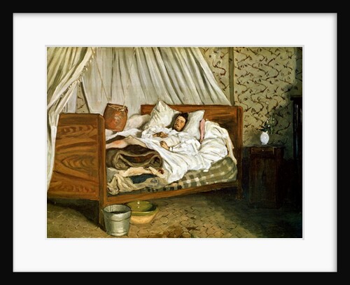 The Improvised Ambulance, The Painter Monet Wounded at Chailly-en-Biere, 1865 by Jean Frederic Bazille