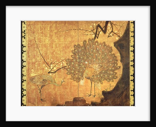 Peacocks, Edo Period by Ogata Korin