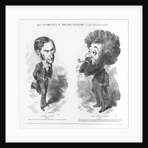 Caricatures of Vernouillet the Intriguing, and the Brave Giboyer, the Journalist by M. Marcelin