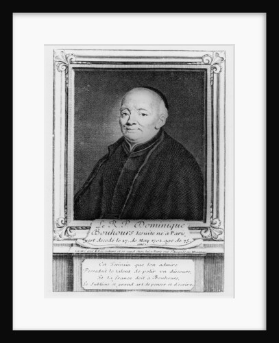 Dominique Bouhours by Etienne Jehandier Desrochers