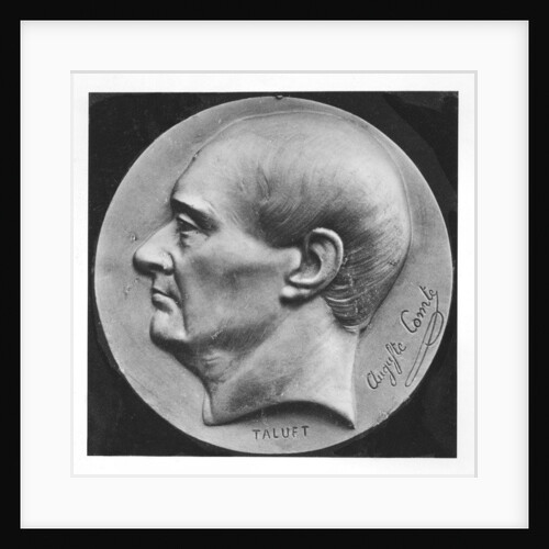Medallion of Auguste Comte by Ferdinand Taluet