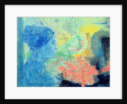 Shades of Sleep (pastel on paper by Odilon Redon