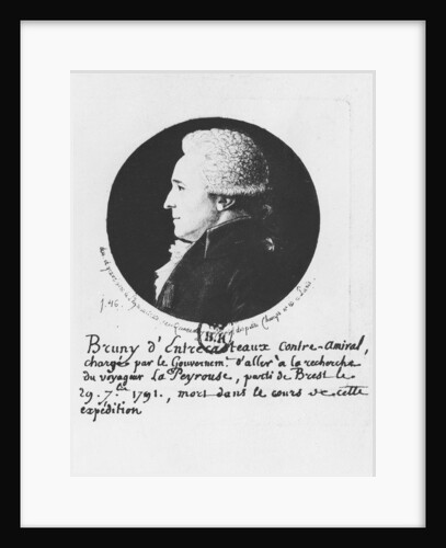 Antoine Raymond Joseph de Bruni d'Entrecasteaux by Edme Quenedey