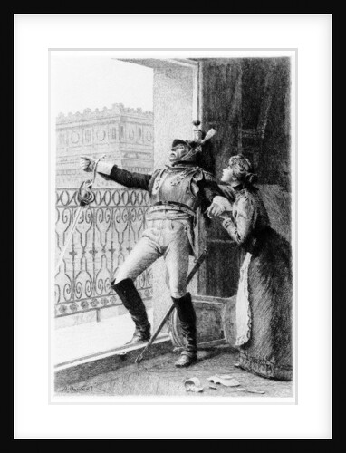 Illustration from 'The Siege of Berlin', short story from 'Contes du Lundi', by Alphonse Daudet by Albert Pierre Dawant