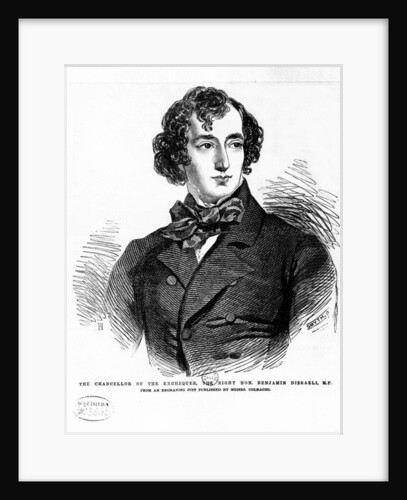 Benjamin Disraeli, c.1837 by English School