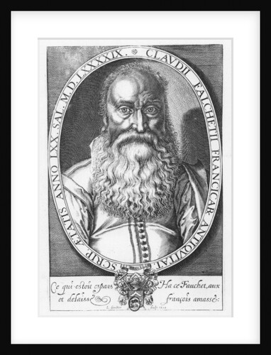 Claude Fauchet, 1610 by Leonard Gaultier