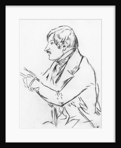 Nicolas Gogol, 1839 by School Russian