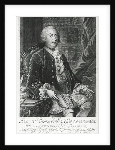 Portrait of Johann Christoph Gottsched by Johann Martin Berningeroth