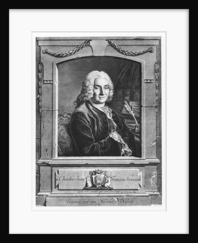 Portrait of Charles Jean François Hénault by Pierre Etienne Moitte