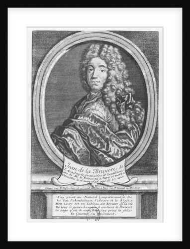 Portrait of Jean de La Bruyère by Etienne Jehandier Desrochers