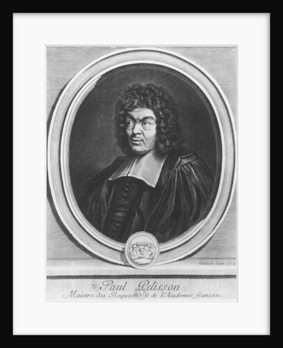 Portrait of Paul Pellisson by Gerard Edelinck