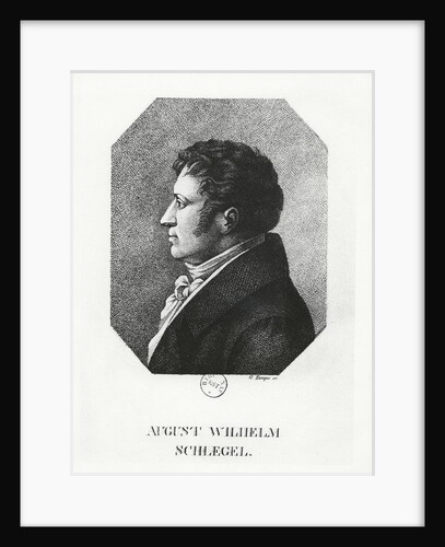 August Wilhelm Schlegel by G. Zumpe