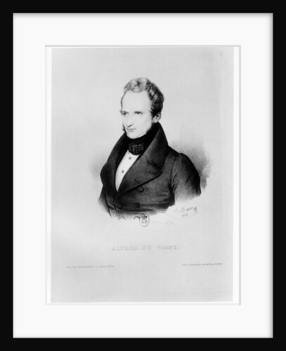 Portrait of Alfred de Vigny, 1832 by Antoine Maurin