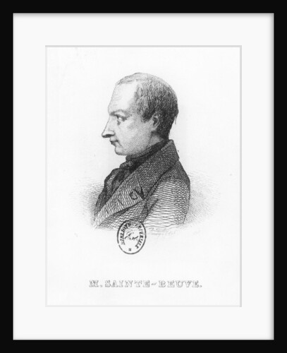 Portrait of Charles Augustin Saint-Beuve by French School