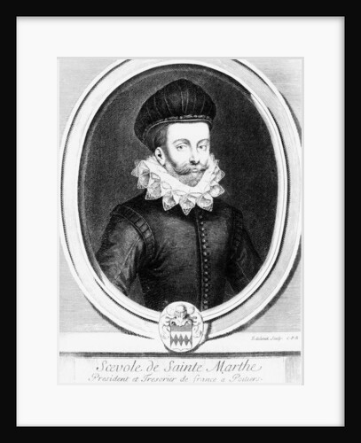 Portrait of Scévole de Sainte-Marthe by Gerard Edelinck