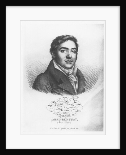 Portrait of Abel Rémusat by Julien Leopold Boilly