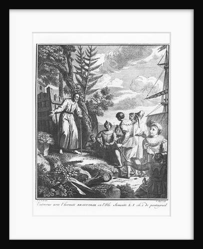 The meeting with Braguibar on the Island of Sonante by French School