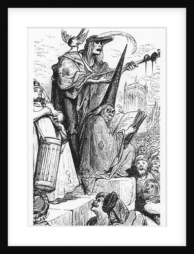 The beggar musicians, iillustration from 'Gargantua and Pantagruel', by François Rabelais by Gustave Dore
